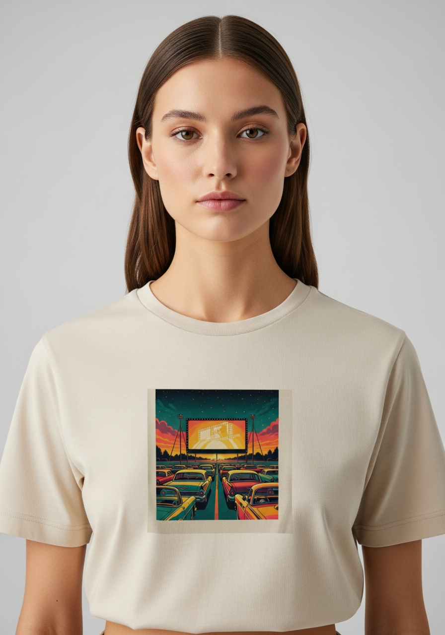 vf-nostalgia-drivein-tee on model