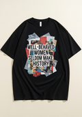 Bootleg Collage Vintage Graphic T-Shirt – Oversized Cream Cotton Tee