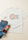 Tree Rings Nature Graphic T-Shirt – Organic Cream Cotton Tee