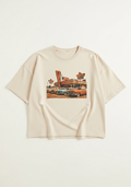 Nostalgia Vintage Retro Graphic T-Shirt – Cream Cotton Tee