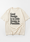 Industrial Serif Typography Graphic T-Shirt – Cream Cotton Tee